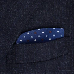 PORTAOCCHIALI BLUETTE In seta stampata a mano
