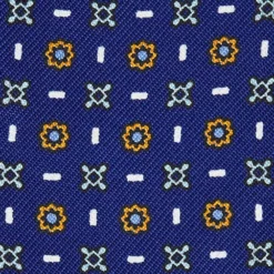 PORTAOCCHIALI BLUETTE In seta stampata a mano