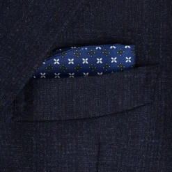 PORTAOCCHIALI BLUETTE In seta stampata a mano