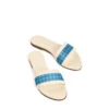 SANDALO FLAT ICONOGRAPHIC SIGNATURE Con fascia in seta azzurra