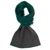 SCALDACOLLO BICOLORE VERDE E GRIGIO SCURO IN CASHMERE Tinta unita