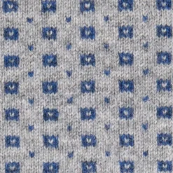 SCALDACOLLO BLU MICROFANTASIA In cashmere