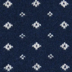 SCALDACOLLO BLU SCURO MICROFANTASIA In cashmere