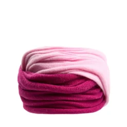 SCALDACOLLO FUCSIA E ROSA CHIARO DOPPIO INTRECCIO In cashmere