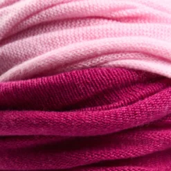 SCALDACOLLO FUCSIA E ROSA CHIARO DOPPIO INTRECCIO In cashmere