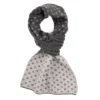 SCALDACOLLO GRIGIO SCURO MICROFANTASIA In cashmere