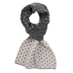 SCALDACOLLO GRIGIO SCURO MICROFANTASIA In cashmere