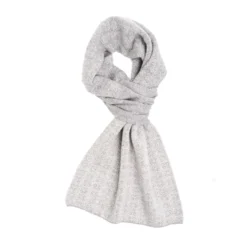 SCALDACOLLO GRIGIO SCURO MICROFANTASIA In cashmere