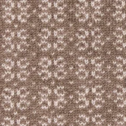 SCALDACOLLO MARRONE SCURO E BEIGE MICROFANTASIA In cashmere