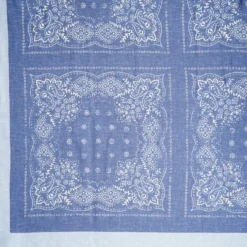 SCIALLE 135 AZZURRO In lana e seta