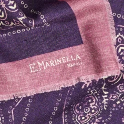 SCIALLE 135 ROSA In lana e seta