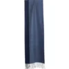 SCIARPA BICOLOR BLU IN LANA E CASHMERE Tinta unita
