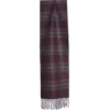SCIARPA BICOLOR BORDEAUX IN SETA E CASHMERE Check