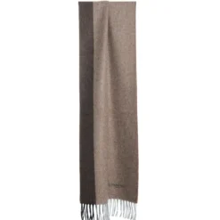 SCIARPA BICOLOR MARRONE IN LANA E CASHMERE Tinta unita