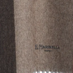 SCIARPA BICOLOR MARRONE IN LANA E CASHMERE Tinta unita