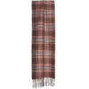 SCIARPA BICOLOR MARRONE IN SETA E CASHMERE Check