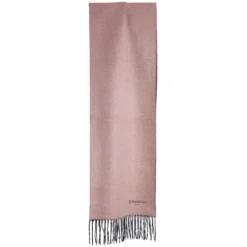 SCIARPA BICOLOR ROSA E MARRONE SCURO IN SETA E CASHMERE Tinta unita