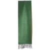 SCIARPA BICOLOR VERDE E BEIGE IN SETA E CASHMERE Tinta unita