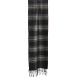 SCIARPA BICOLOR VERDE IN SETA E CASHMERE Check