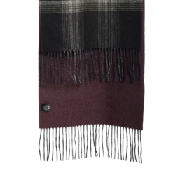 SCIARPA BICOLOR VERDE IN SETA E CASHMERE Check
