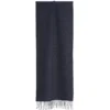 SCIARPA COLOR BLU SCURO In cashmere