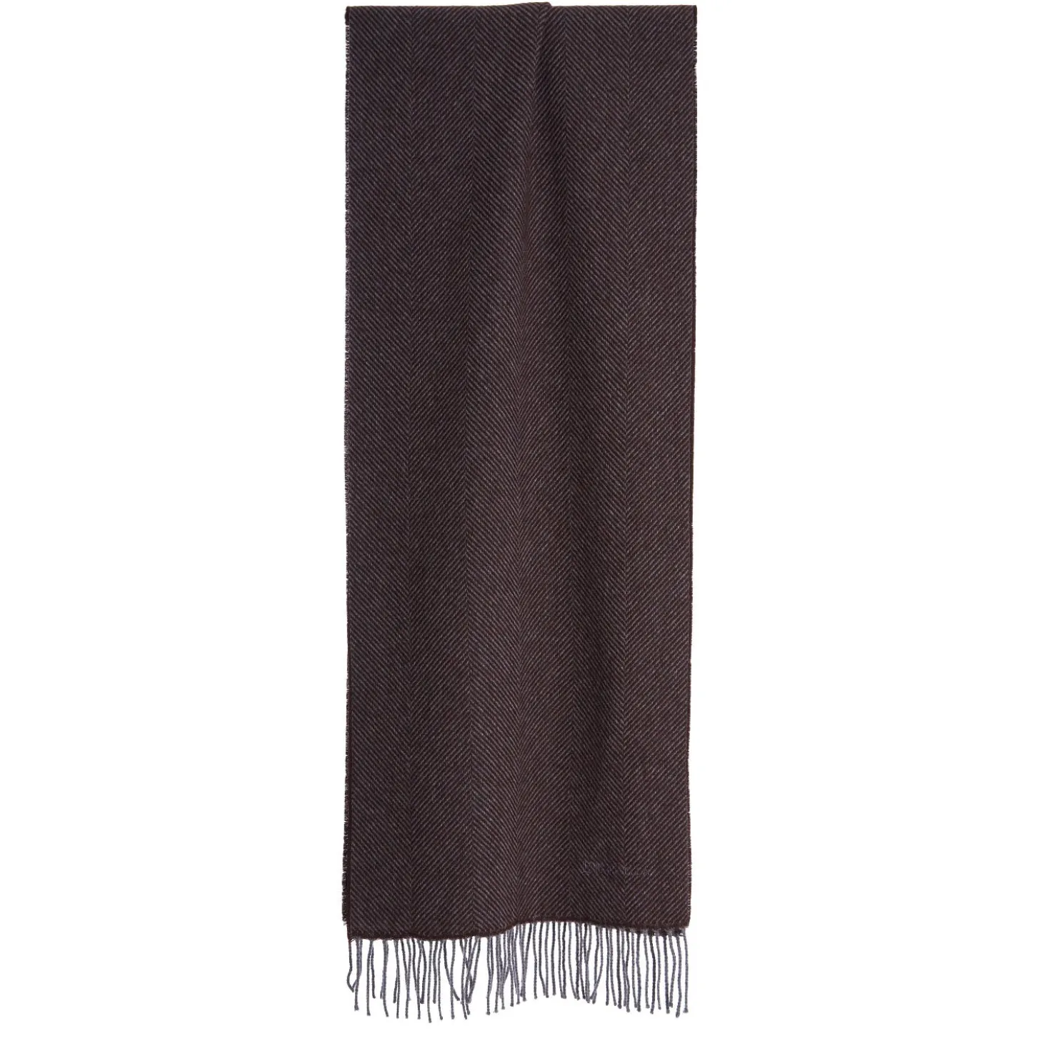 SCIARPA COLOR MARRONE SCURO In cashmere