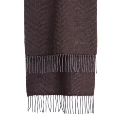 SCIARPA COLOR MARRONE SCURO In cashmere