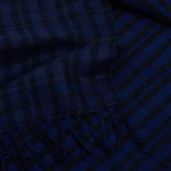 SCIARPA LOGO EM BLU SCURO In lana