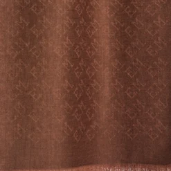 SCIARPA LOGO EM MARRONE CHIARO In lana e cashmere