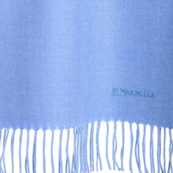 SCIARPA TINTA UNITA AZZURRA In lana