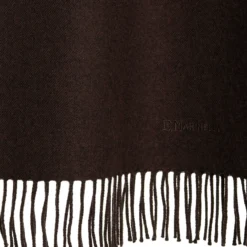 SCIARPA TINTA UNITA MARRONE SCURO In lana