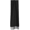 SCIARPA TINTA UNITA NERA In lana