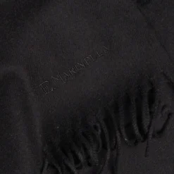 SCIARPA TINTA UNITA NERA In lana