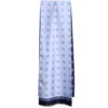 SCIARPA TUBOLARE AZZURRA IN SETA TWILL Geometric harmony
