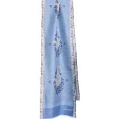 SCIARPA TUBOLARE AZZURRA IN SETA TWILL Paisley pattern