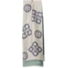 SCIARPA TUBOLARE BEIGE IN SETA TWILL Busy pattern