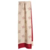 SCIARPA TUBOLARE BEIGE IN SETA TWILL Pois e fiori