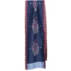 SCIARPA TUBOLARE BLU SCURO IN SETA TWILL Paisley pattern