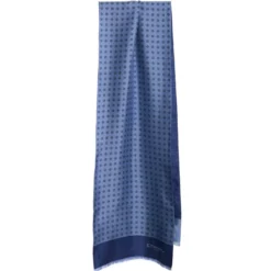 SCIARPA TUBOLARE BLU SCUROIN SETA TWILL Classic daisy