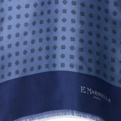 SCIARPA TUBOLARE BLU SCUROIN SETA TWILL Classic daisy