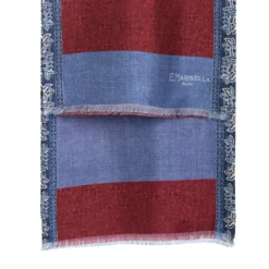 SCIARPA TUBOLARE BORDEAUX IN SETA TWILL Paisley pattern