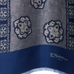 SCIARPA TUBOLARE GRIGIO SCURO IN SETA TWILL Classic daisy