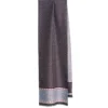 SCIARPA TUBOLARE GRIGIO SCURO IN SETA TWILL Busy pattern