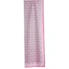 SCIARPA TUBOLARE IN VOILE DI COTONE E SETA ROSA Fiore monogram 100