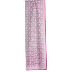 SCIARPA TUBOLARE IN VOILE DI COTONE E SETA ROSA Fiore monogram 100