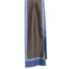 SCIARPA TUBOLARE MARRONE IN SETA TWILL Classic daisy