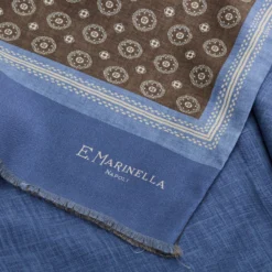 SCIARPA TUBOLARE MARRONE IN SETA TWILL Classic daisy