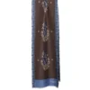 SCIARPA TUBOLARE MARRONE SCURO IN SETA TWILL Paisley pattern