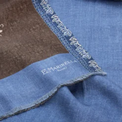 SCIARPA TUBOLARE MARRONE SCURO IN SETA TWILL Paisley pattern