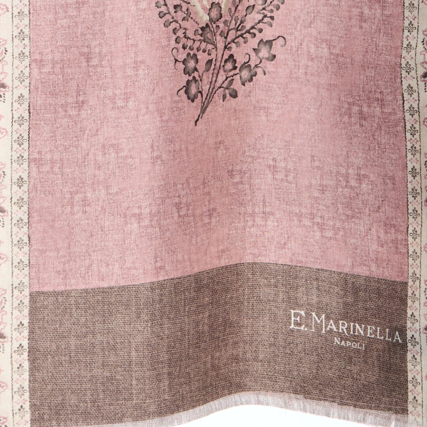 SCIARPA TUBOLARE ROSA IN SETA TWILL Paisley pattern